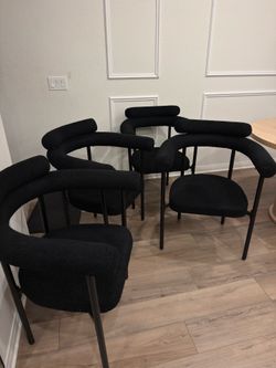 Dining chairs modern black