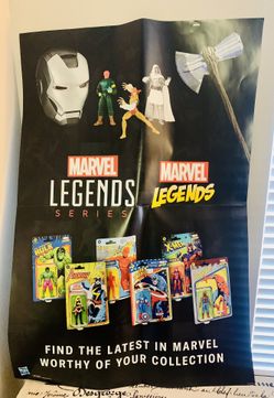 Marvel Legends GameStop Double Sided Promo Poster 48 X 33