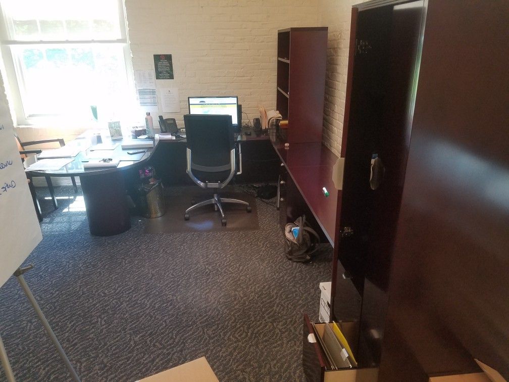 Full office set with two chairs