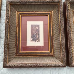 Numbered Framed Prints. 