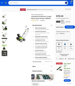 Greenworks Corded Electric Snow Thrower