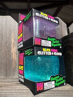Needoh Nee doh nice cube glitter & glow $15 each