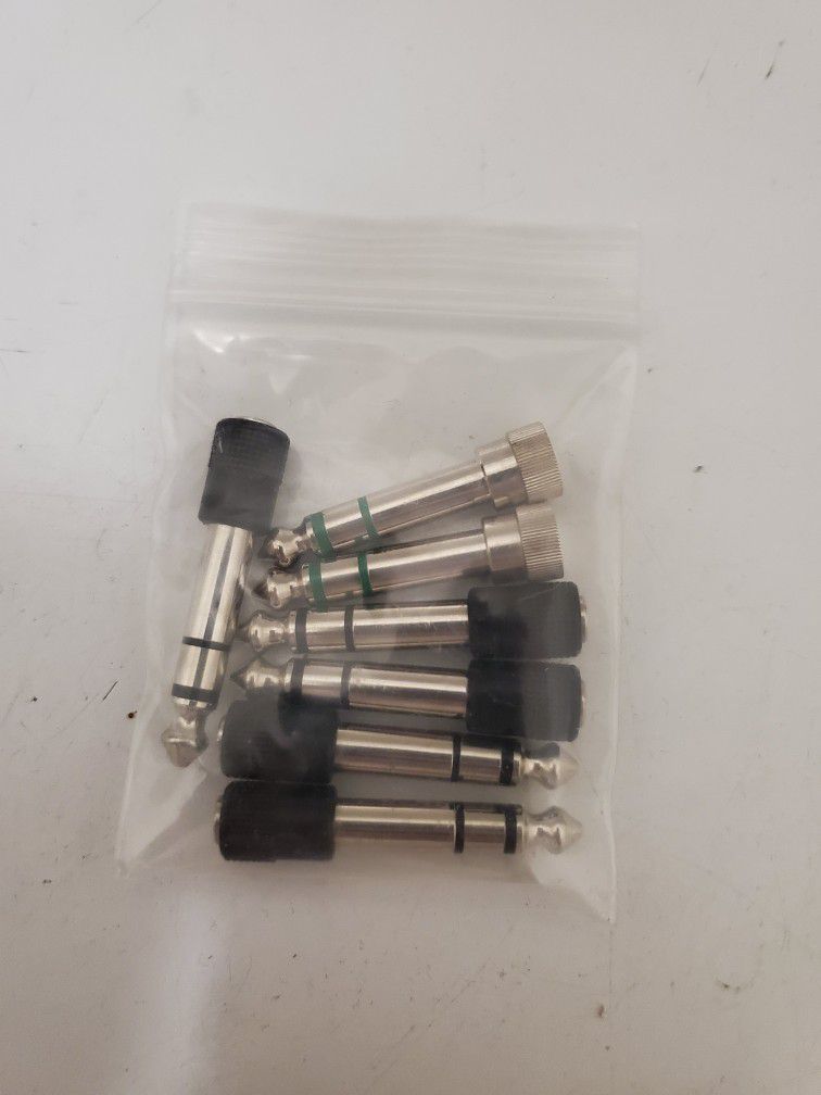 3.5 to 6.3 Adapters For Guitars Amps DJ Etc