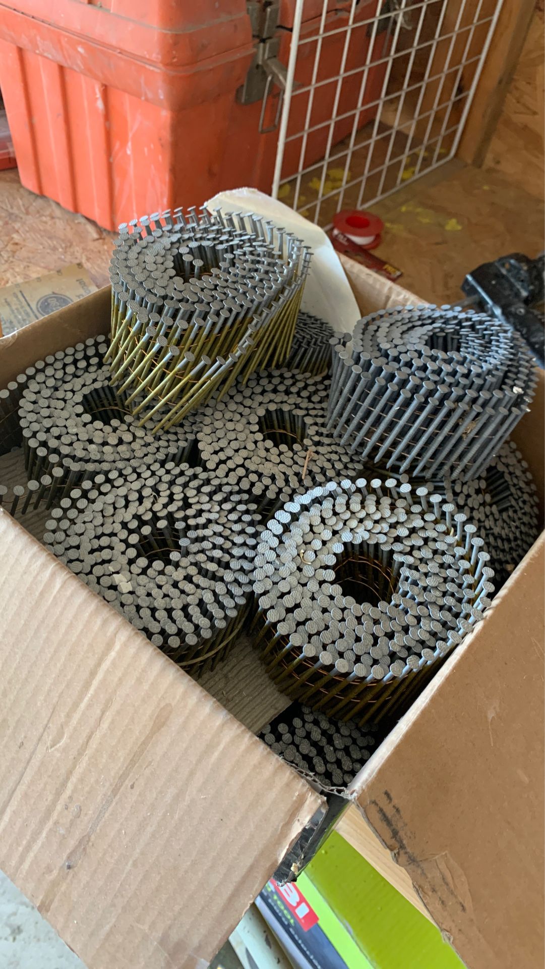 Wire weld coil 2” ring shank nails