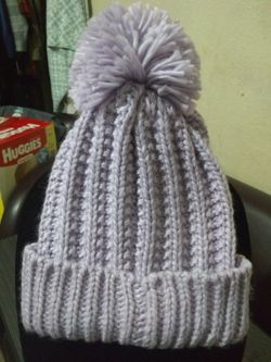 BEANIE NEW FOR WOMAN LIGHT PURPLE