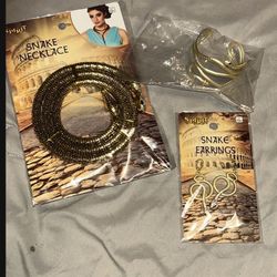 Snake earrings / necklace / wristlet