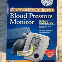 Lifesource Blood Pressure Monitor 