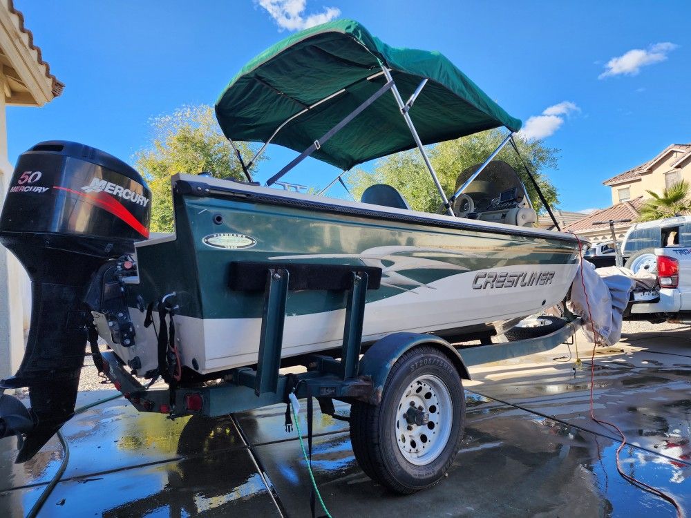 2001 Crestliner Fish hawk 1650.deep V