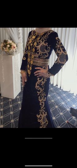 Velvet Kuftan Gown