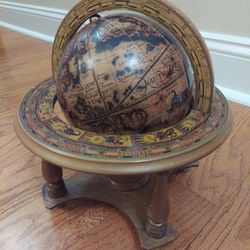 Vintage BEAUTIFUL Italian Wooden Zodiac Globe