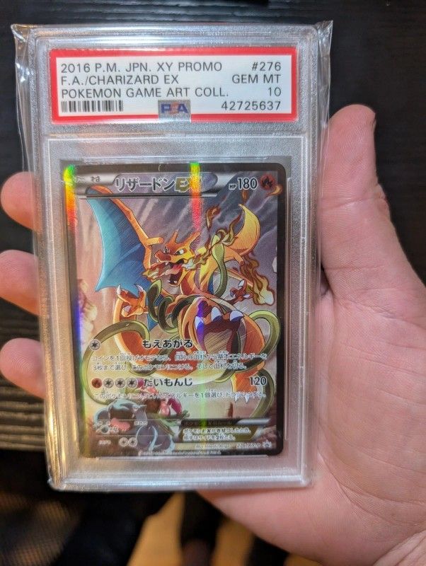 Pokemon TCG Charizard EX Art Collection XY Promo Card 276/Xy-p PSA10 Graded