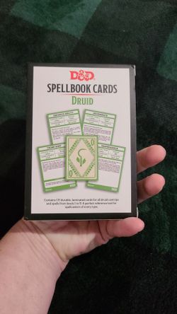 D&D Spellbook Cards Druid