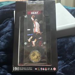 LeBron James Highland Mint Coin Picture And Stand