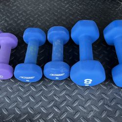 Dumbbells 3 Pair (altogether) for ONLY $25