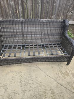 Wicker sofa