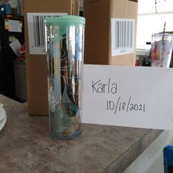 Starbucks Mermaid  Scale Clear Acrylic Cold Cup