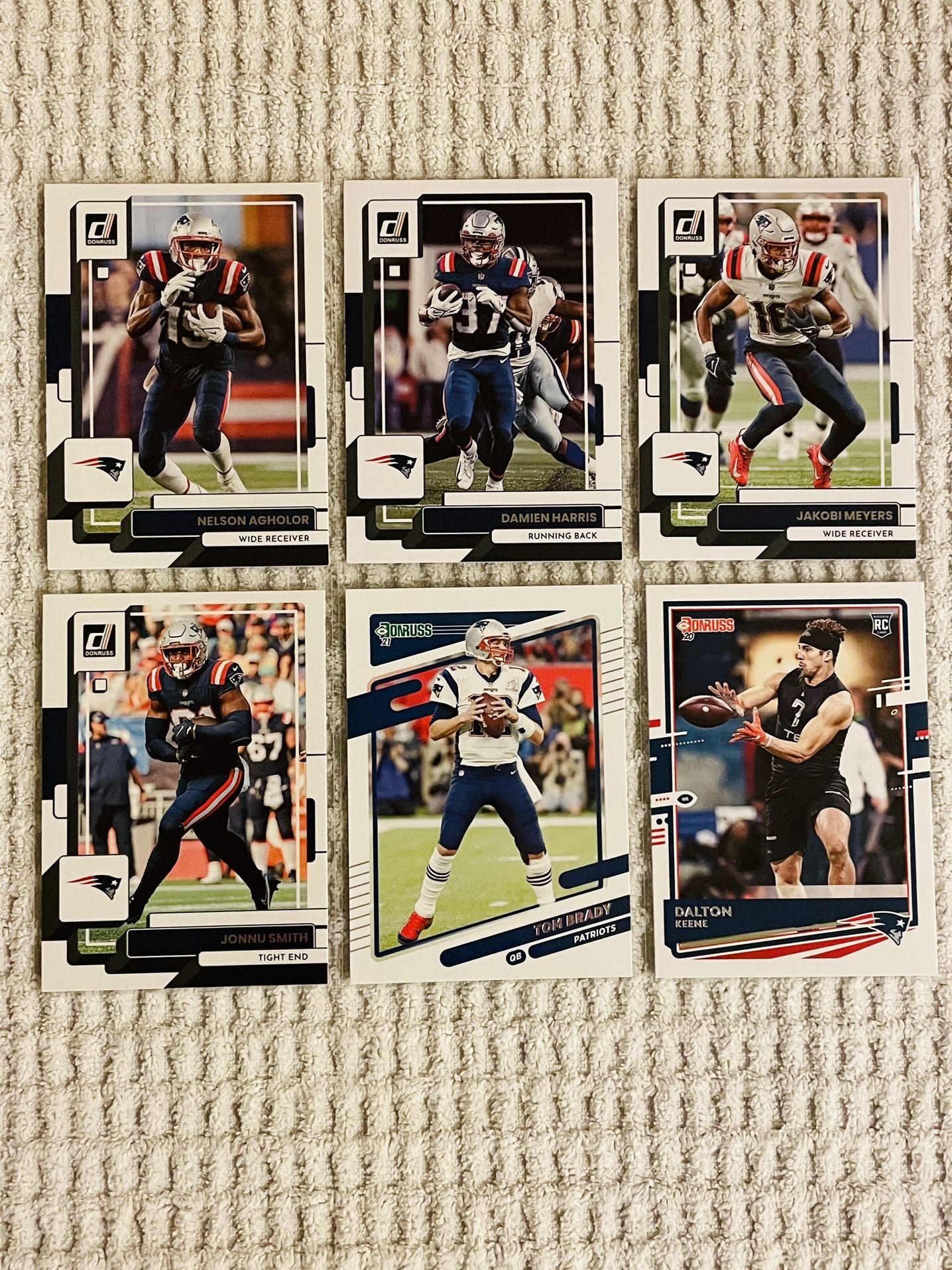 New England Patriots 70 Card Football Lot!