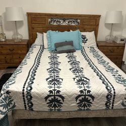 Queen Bed And Two Night Stands