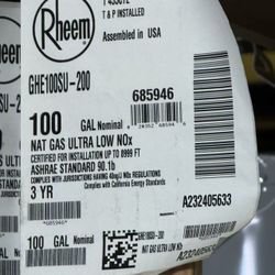 Water Heater 100 Gal