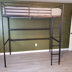 Metal Bunk Bed With Twin Mattress