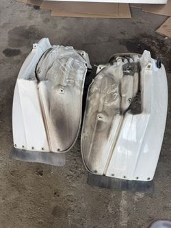 Hood Rear Extensions Left And Right for a M2 106 Freightliner Truck