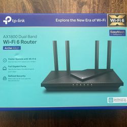 TP-Link AX1800 / Archer AX21 WiFi Router Brand New