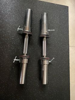 Dumbbells handles Olympic still good shape