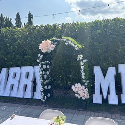 “Marry Me” LED Letters with Batteries Included - for Engagement Party, Proposal, 
