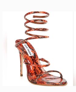 Steve madden exotica snake print wrap heel size 11M
