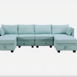 U_Style Modern Large U-Shape Modular Sectional Sofa, Convertible Sofa Bed