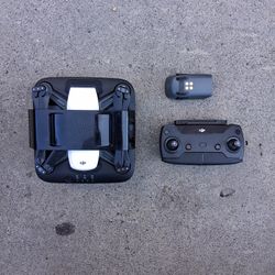 DJI Spark, Three Batteries, Controller, Charging Station And Cables