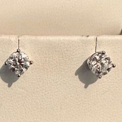 Genuine Diamond Earrings.  