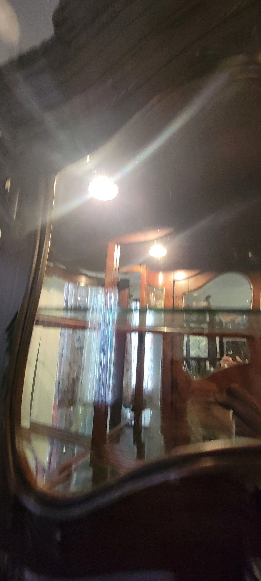 2 Piece Cherry Wood Hutch 