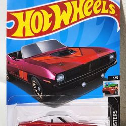 2024 Hot Wheels 70 Plymouth Barracuda HW Roadsters #3 Car 1/64 Kids Toy NEW