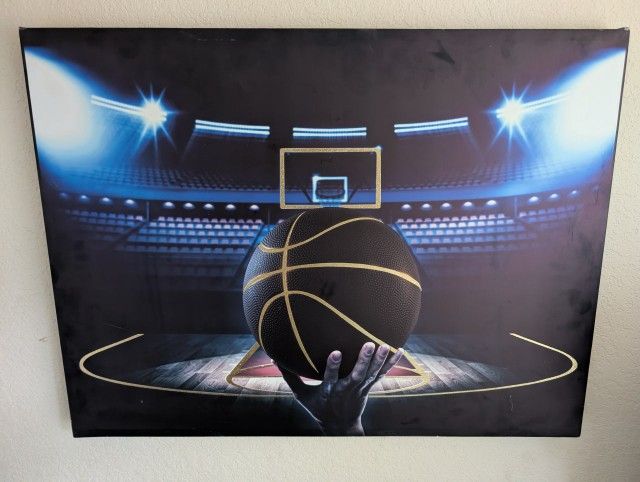 🏀✨ Game Point Glory – Courtside Basketball Arena Canvas”✨🏀
