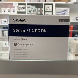 Sigma 30mm F1.4 DC DN for Sony E Mount (sigma sale ends 4/28)