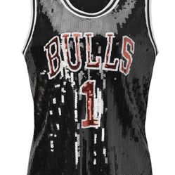 Black Bulls Sequin Jersey 