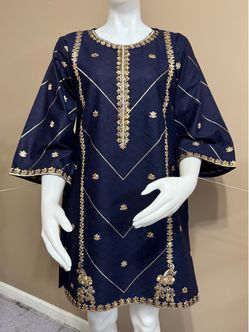 Cotton embroidered kurti/top/kurta