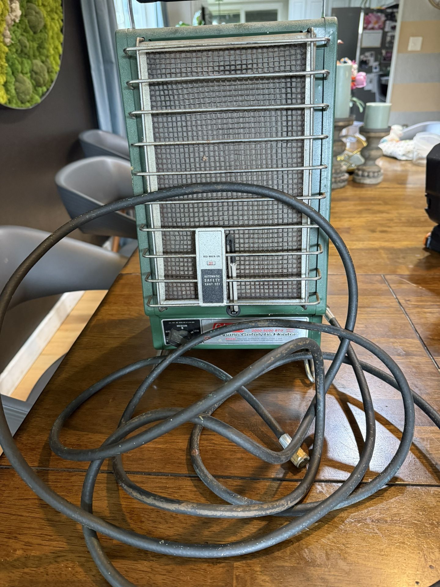 Coleman Propane Catalytic Heater, Missing Parts