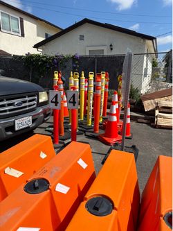 barrier construction traffic posts