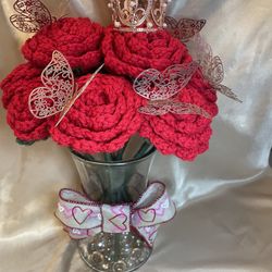 Crochet Roses Bouquet 