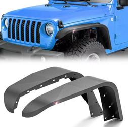 for Gladiator JT Front Fender Flares Compatible with 2020-2026 Jeep Gladiator JT with Built-in Eagle