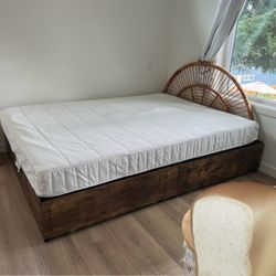 Queen Bed Frame with Storage
