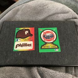 Fleer MLB Stickers Phillies & Astros