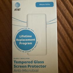 AT&T Tempered glass screen Protector iPhone 16pro