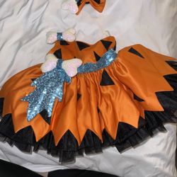 Pebbles Costume In Orange