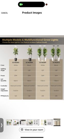 GLOWKUMI GLOWRIUM Visit the Store 4.5大 GLOWRIUM Grow Light with Stand,2-Head LED Plant Light for Indoor Plants, Full Spectrum Grow Lamp, 3/9/12H Timer