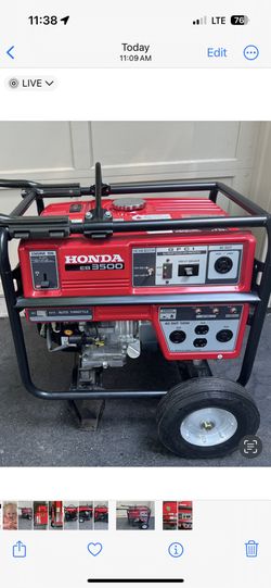 Honda 3500X Gas Powered Generator