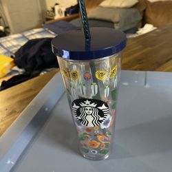 Starbucks Butterfly Pattern tumbler 
