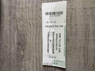 Ducks Football Tickets (10/21)